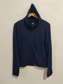 Uniqlo AIRism Dark Navy Blue Hoodie Jacket