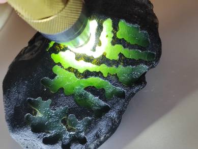 Icy Green Natural Jadeite Jade Rough Stone Type A