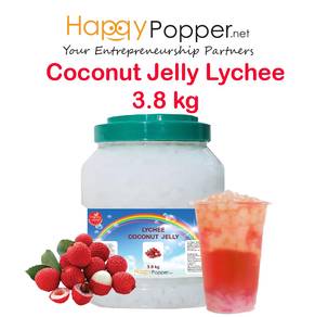 Lychee Coconut Jelly Boba Milk Tea Topping 3.8kg