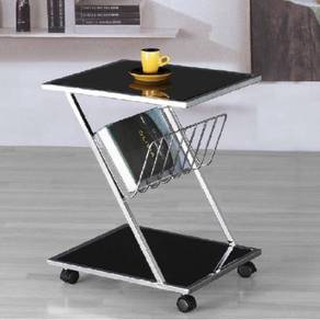 Glass Coffee Table With Castor YGST-1020 subang kl