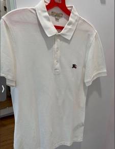 Burberry White Polo Tee
