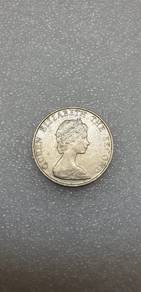 Syiling Lama HongKong 5 Dollars Coin 1982