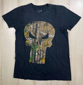Marvel Punisher Youth Black Tee #CE2 Used