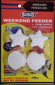 SISO Weekend Food 20gram Fish Aquarium Feeder Ikan