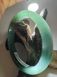 58.90 X 52.20mm Oval Shape Jadeite Jade Bangle