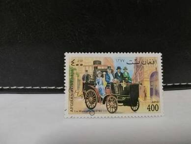 1998 Afghanistan Stamp Antique Car 1878 Scenery