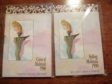 Malaysia syiling siri kedua 1990 BM and English