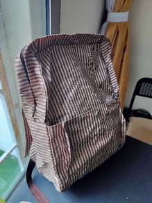 RARE Discontinued Pop Urban Brown Stripe Bag