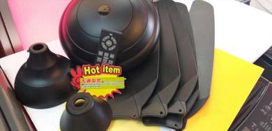 New 56" Remote Ceiling FAN BCF5B-DKBK-OT3