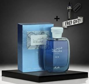 Hawas Ice EDP by Rasasi 100ml + Free Gift