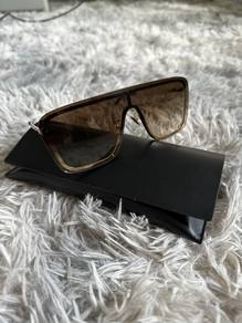 Saint Laurent Brown Gold Sunglasses