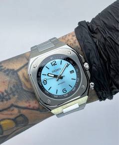 Custom Seiko Mod 42mm Ice Blue BR05 AutomaticWatch