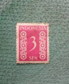 Setem Indonesia 3 sen 1949 Vintage