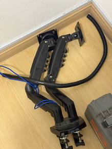 Monitor Dual Arm Desktop Mount Bracket