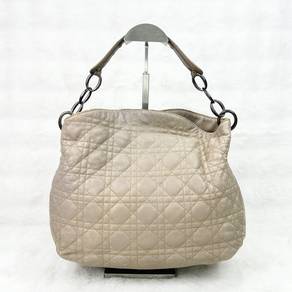 Dior Nude Cannage Quilted Lady Dior Hobo