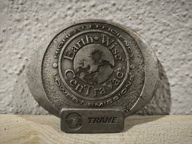 Vintage Trane Earth-Wise CentraVac Belt Buckle