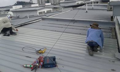 Khidmat Kerja Bumbung Pasang Awning Waterproofing