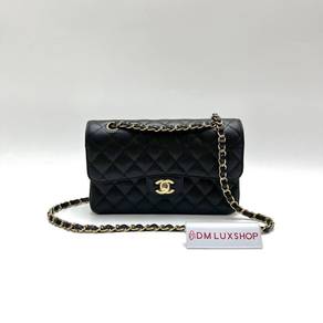 Kept Unused Chanel CF Black Caviar Small GHW