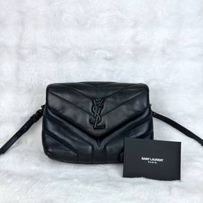 Authentic YSL Black Loulou Toy Shoulder Bag SHW