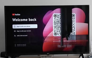 LG 43" Smart TV (Screen Damaged) – RM100 Negotiabl