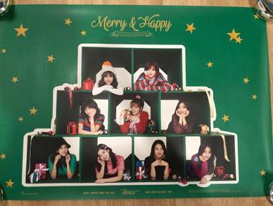 TWICE MERRY&HAPPY Original OFFICIAL POSTER