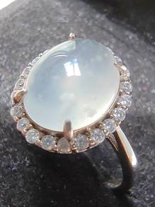 Glassy Ice Snowflake Cotton Burma Jadeite Jade