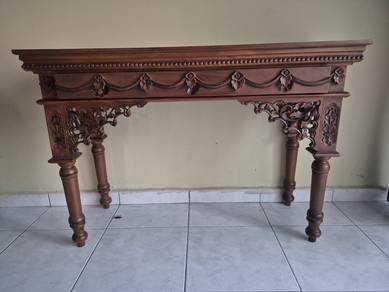 Teak Wood Side Table with concealed drawers