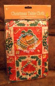 Xmas Vinyl Tablecloth - Flannel Backing (New) #1