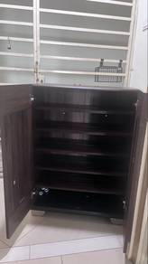 less used wooden shoe rack for sale
