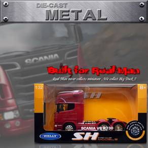 SCANIA V8 R730 6x4 (1:32) DIE-CAST TRACTOR - Red
