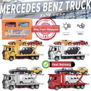 1:24 Scale Double Layer Flat Truck Alloy Model Car