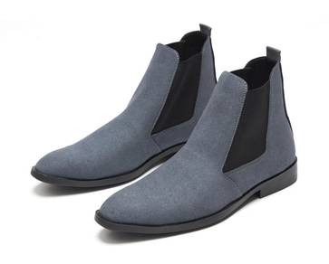 Men's Grey Suede Chelsea Boots | EU46 | New