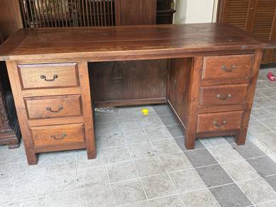 The Burma teak executive desk