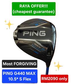 CHEAPEST!!! Latest PING G440 MAX 9.0* S Flex