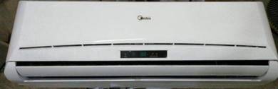 Aircond Midea Remote 1.0hp Air Conditioner Recond