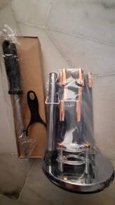 Swiss Thomas Knife Set with Acrylic Stand