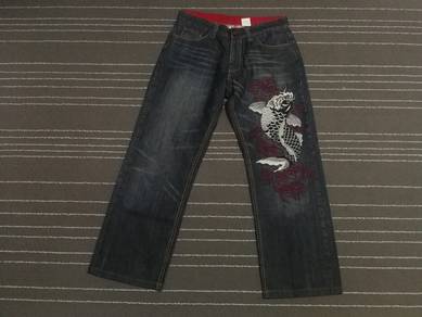 Japanese koi denim infinity W33
