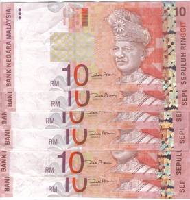 Malaysia RM10 zeti 11th series ZC,ZD,ZE
