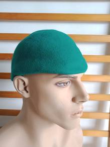 vintage Michael Howard military green wool beret