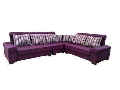 L Shape Sofa L178 PURPLE