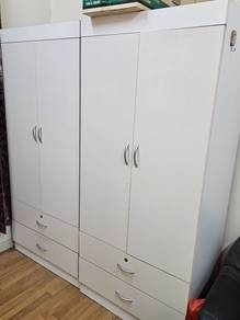 White Wardrobe Closet with Drawers