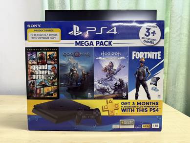 New/Sealed PS4 Slim Mega Pack 1TB