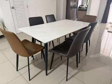 Marble Dining table and chairs set