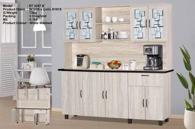 6 FT Kitchen Cabinet HKC 3357 WW
