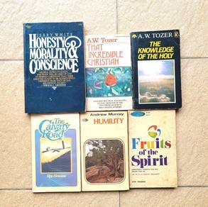 Various christian book church Jesus Bible spirit