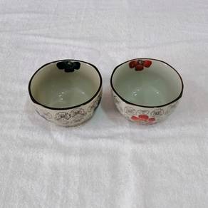 Japanese Finest Porcelain Rice Bowls 2-piece Set