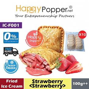 Fried Ice Cream Goreng Strawberry (Strawberry Cho)