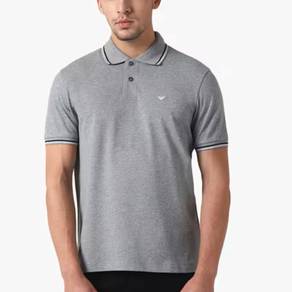 Armani Exchange Polo Shirt with Striped Collar
