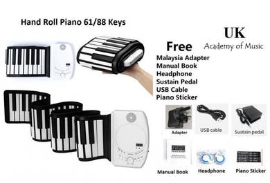 61/88 Keys silicone flexible hand roll piano