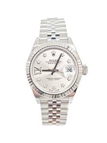 New Rolex Datejust 28 Silver Diamond IX 279174